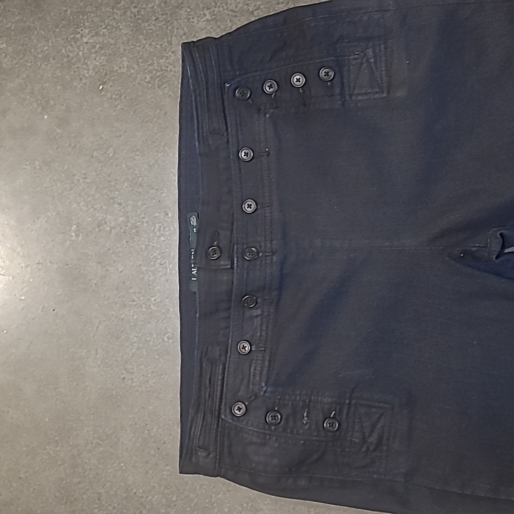 RALPH LAUREN SAILOR MARINE WIDE LEG JEANS - Picture 4 of 10